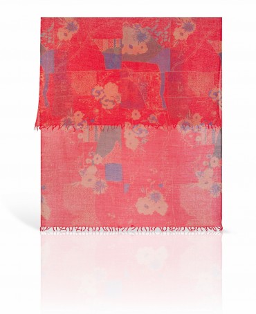 Палантин Женский ZW-VILLAGE/DRY.RED